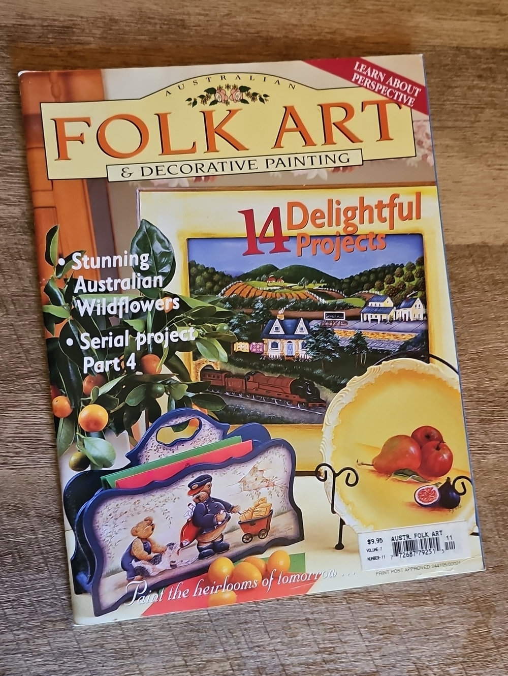 Vintage Australian Folk Art & Decorative Painting Magazine – 14 Projects
